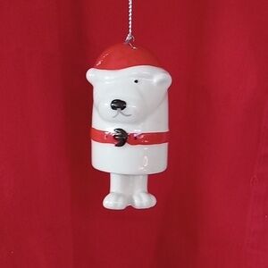 POLAR BEAR BELL ORNAMENT